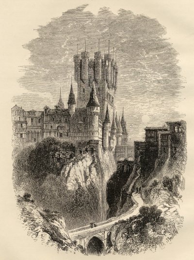 Alcazar à Ségovie, Espagne avant l